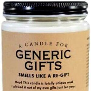 Candle for Generic Gifts Smells like a Re-Gift